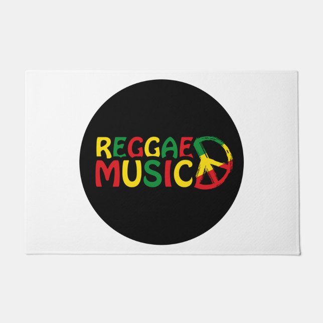 Paillasson Reggae Musique design, reggae art (Devant)