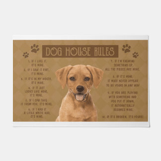 Paillasson Règlement Rhodesian Ridgeback Dog House, S'Il A Éc