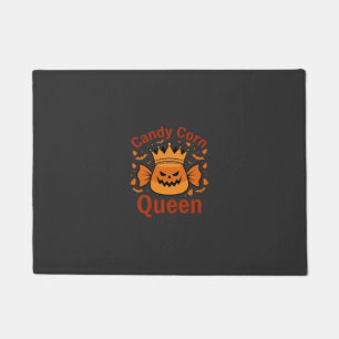 Paillasson Reine Candy Corn Couronne Halloween Chauves-souris