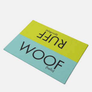 Paillasson RENIFLEZ la natte de trame/fraise
