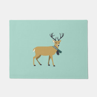 Paillasson Rennes portant une écaille d'hiver (animal de Noël