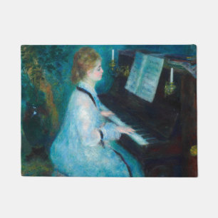 Paillasson Renoir femme à l'impressionniste Vintage de piano
