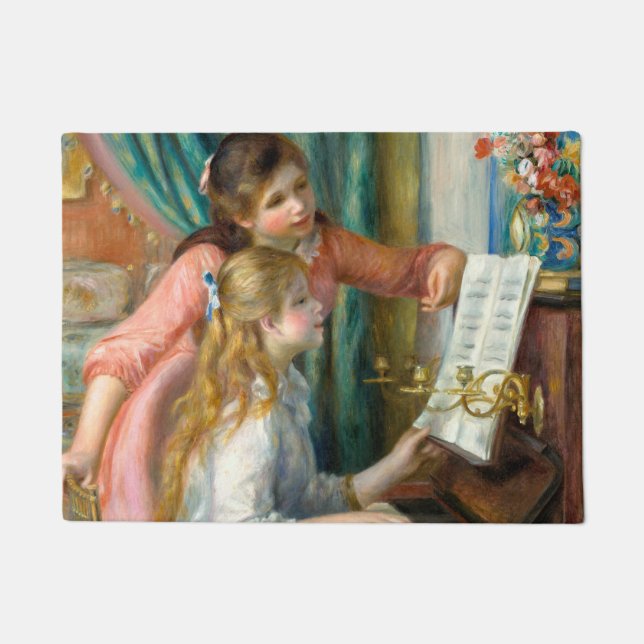Paillasson Renoir Girls at the Piano Impressionism Painting (Devant)