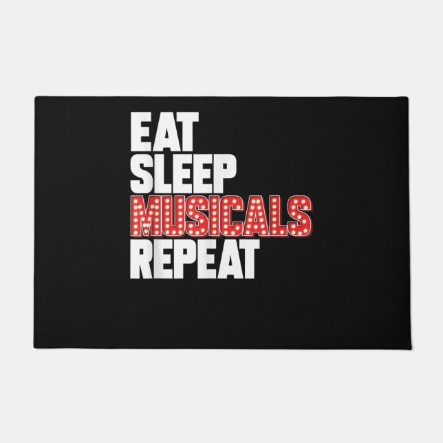 Paillasson Répéter les comédies musicales du sommeil (Devant)