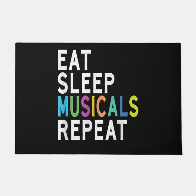 Paillasson Répéter les comédies musicales du sommeil (Devant)