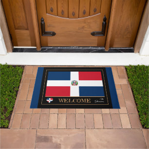 Paillasson République Dominicaine et Drapeau Dominicain/ Bie