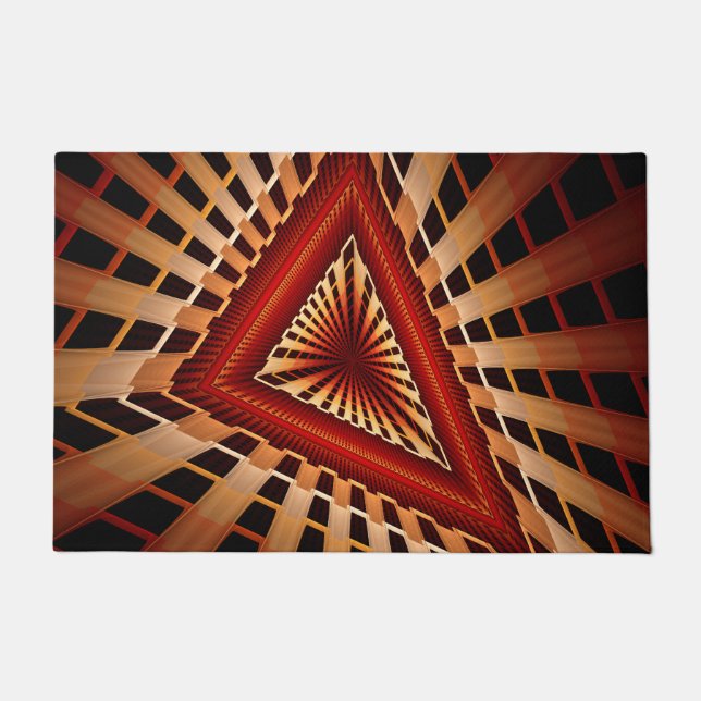 Paillasson Réseau Fantastique 3D Moderne de Design Graphique  (Devant)