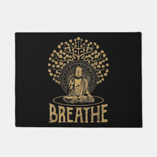 Paillasson Respire l'idée du Bouddha Yoga et méditation