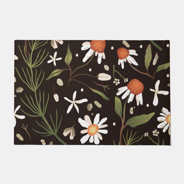 Paillasson Ressort Motif de surface Florale (Devant)