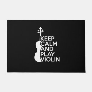 Paillasson Restez calme et jouez au violon