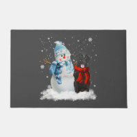 Retriever à revêtement plat Chien Noël Snowman Chr
