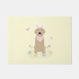 Paillasson Retriever doré Bunny de Pâques