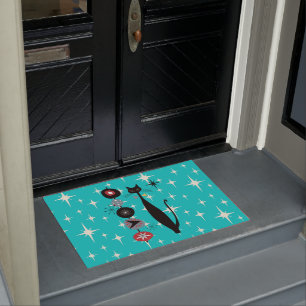 Paillasson Retro Atomique Moyen Siècle Moderne Cool mat de c