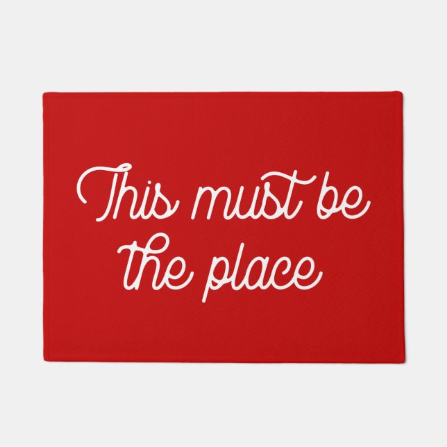 Paillasson Rétro Ce doit être l'endroit (Devant)