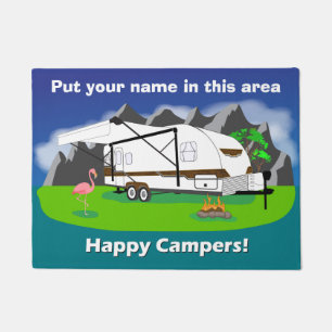 Paillasson Rétro natte de remorque, axe boisé et double, 18"