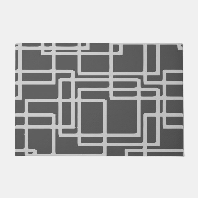 Paillasson Rétros carrés blanchis modernes d'ardoise sur le (Devant)