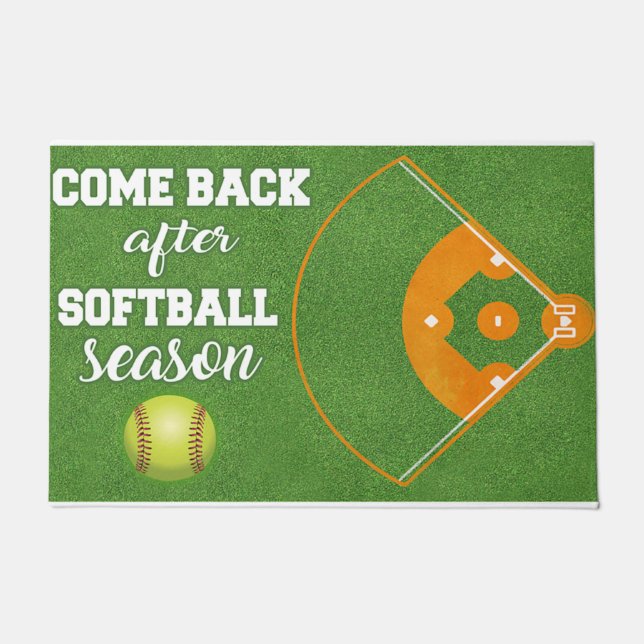 Paillasson Revenez après la saison du soflball (Devant)