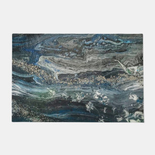 Paillasson Rêves des 20 peintures abstraites de l'Océan gri