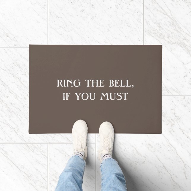 Paillasson RING BELL Funny Introvertir la plaisanterie antiso (Intérieur)