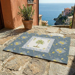 Paillasson Riviera de l'Héritage Italien Entrée Aquarelle Cit