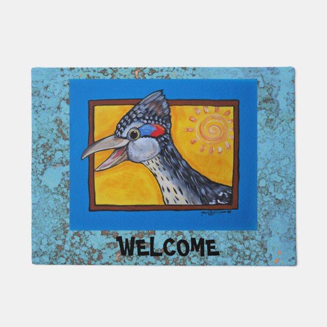 Paillasson Roadrunner Welcome Porte Mat Southwest Personnalis (Devant)