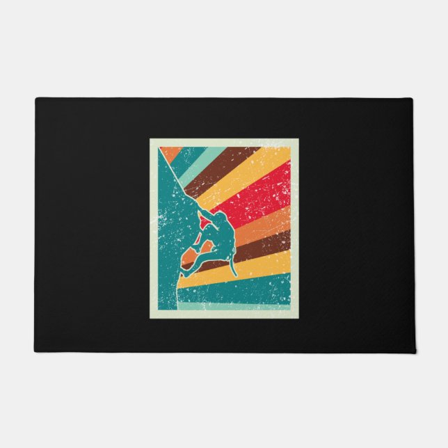 Paillasson Rock Escalade Retro Vintage (Devant)