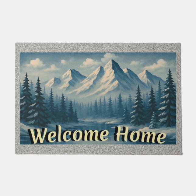 Paillasson “ROCKY MOUNTAIN HOME" Indoor/Outdoor Doormat (Devant)