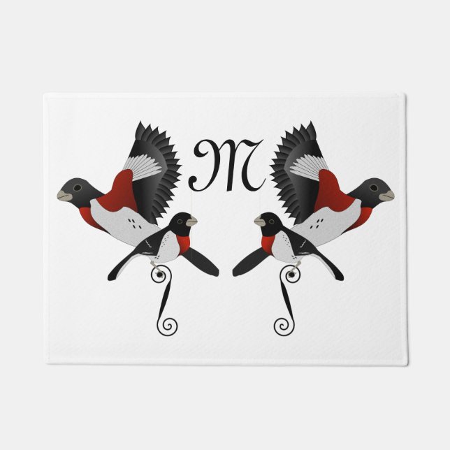 Paillasson Rose Breasted Grosbeak (Devant)