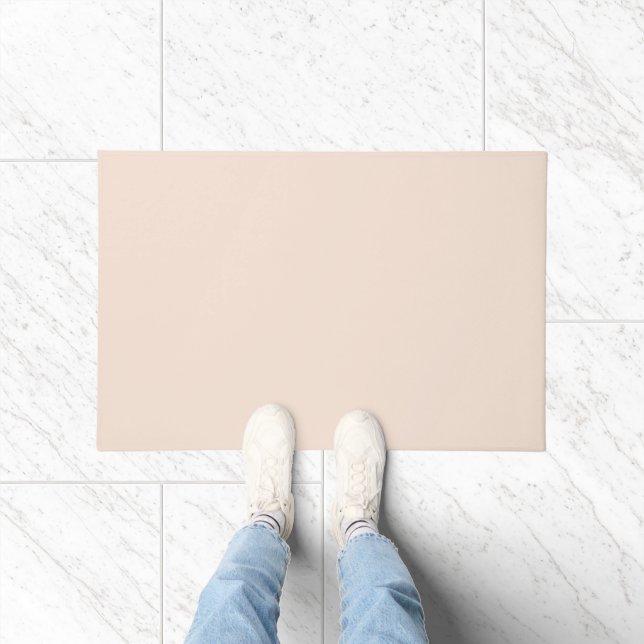 Paillasson Rose Champagne Uni (Intérieur)