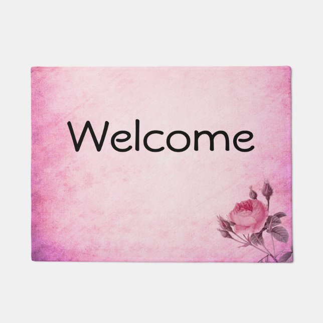 Paillasson Rose de la Saint Valentin (Devant)