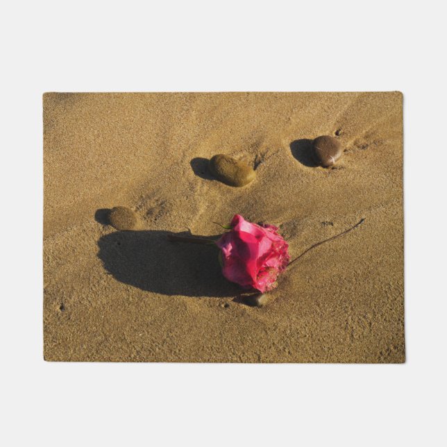 Paillasson Rose et Pierres (Devant)