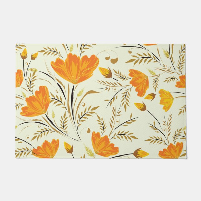 Paillasson Rose jaune (Devant)