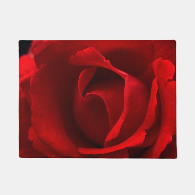 Paillasson Rose rouge dmcnm (Devant)