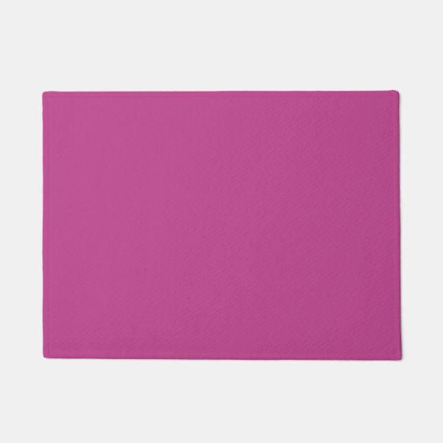 Paillasson Rose Violet couleur solide Impression, rose magent (Devant)