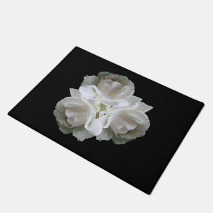 Paillasson Roses Blanches Avec Bouquet Raindrops