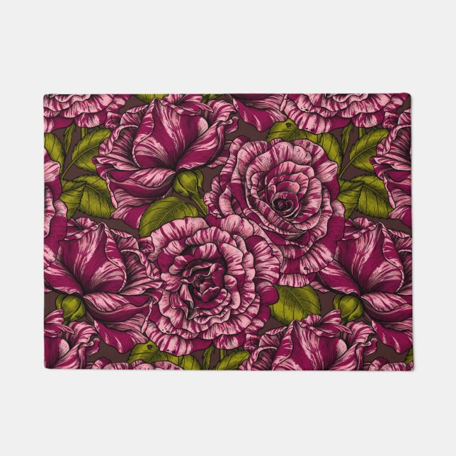 Paillasson Roses pour vous (Devant)