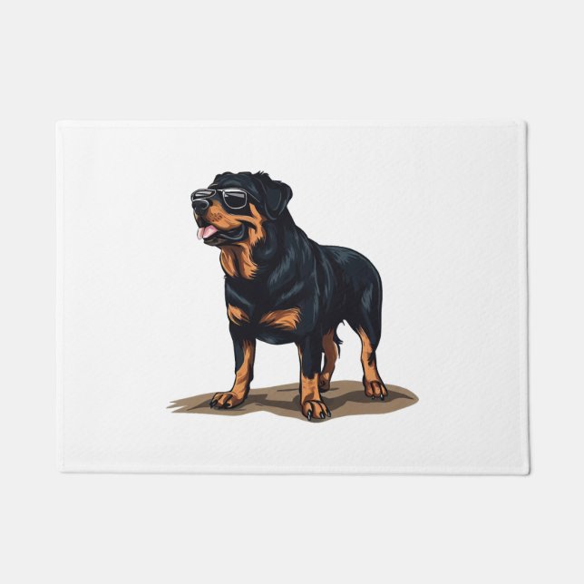 Paillasson Rottweiler L'Explorateur (Devant)