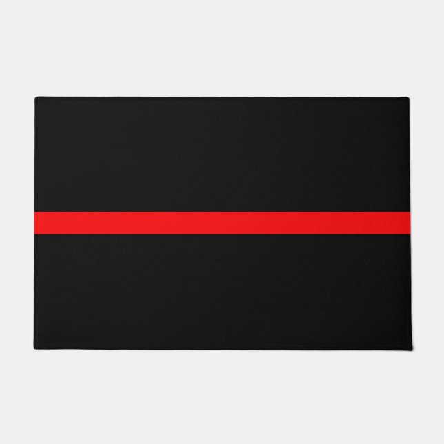 Paillasson Rouge mince symbolique conception de symbole (Devant)