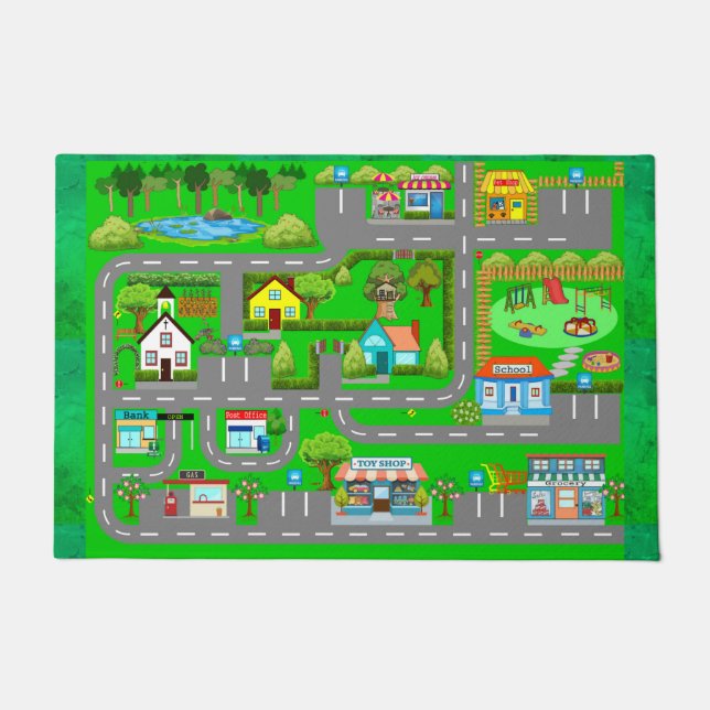 Paillasson Routes pour voitures (Devant)