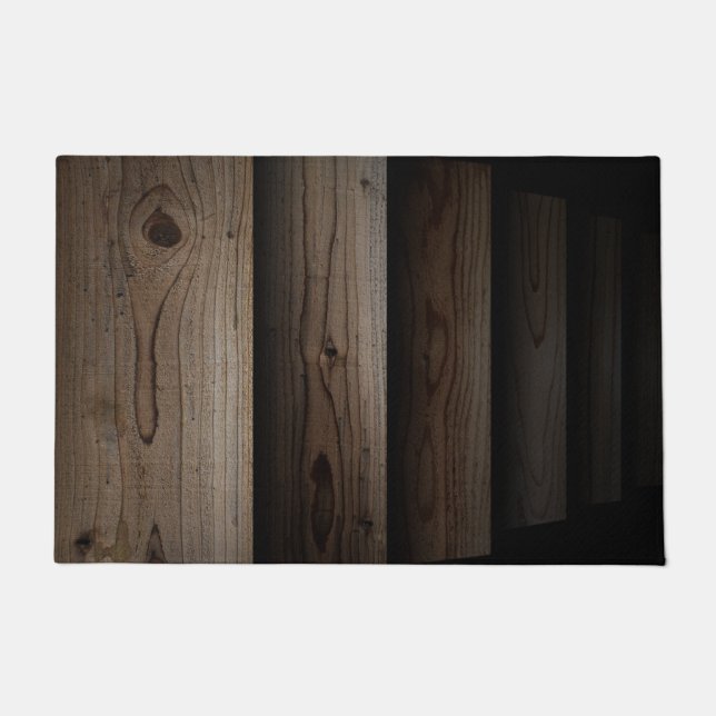 Paillasson Ruban d'illusion de l'escalier de bois| Mats d'esc (Devant)