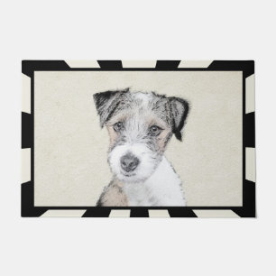 Paillasson Russell Terrier Peinture rugueuse - Art Chien orig