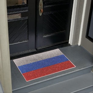 Paillasson Russie Drapeau russe Parties scintillant Voyage Ac