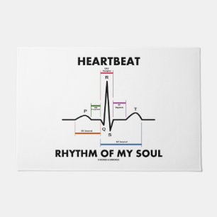 Paillasson Rythme de battement de coeur de mon