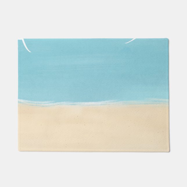 Paillasson Sable de plage aqua  (Devant)
