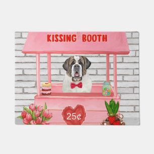 Paillasson Saint Bernard Chien Saint Valentin Booth de baiser