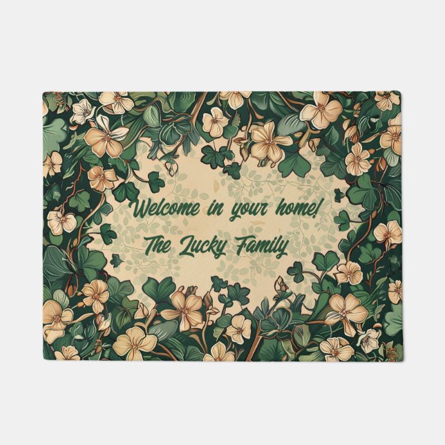 Paillasson Saint-Patrick personnalisable (Devant)