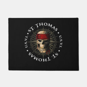 Paillasson Saint-Thomas USVI Pirate Skull