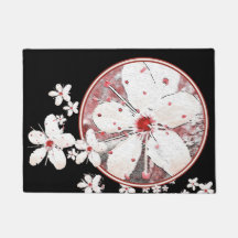 Sakura rouge et blanc cerisier fleur asiatique flo