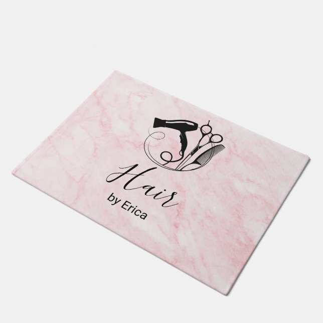 Paillasson Salon de beauté Pink Marble (Incliné)