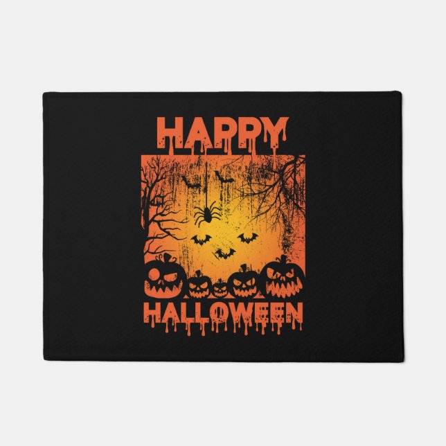 Paillasson Salutations d'Halloween (Devant)